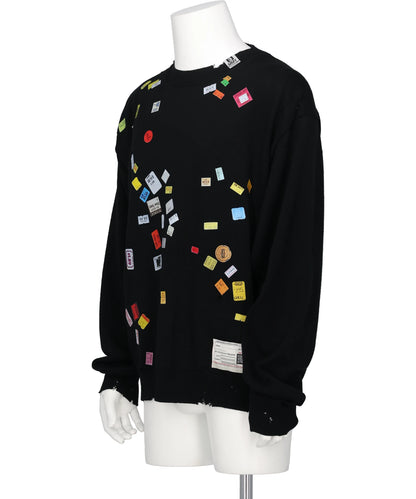 PRICE STICKER KNIT PULLOVER