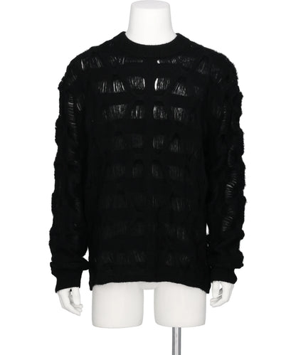 TAAKK(ターク) 2026AW MOHAIR TEXTURED KNIT SWEATER
