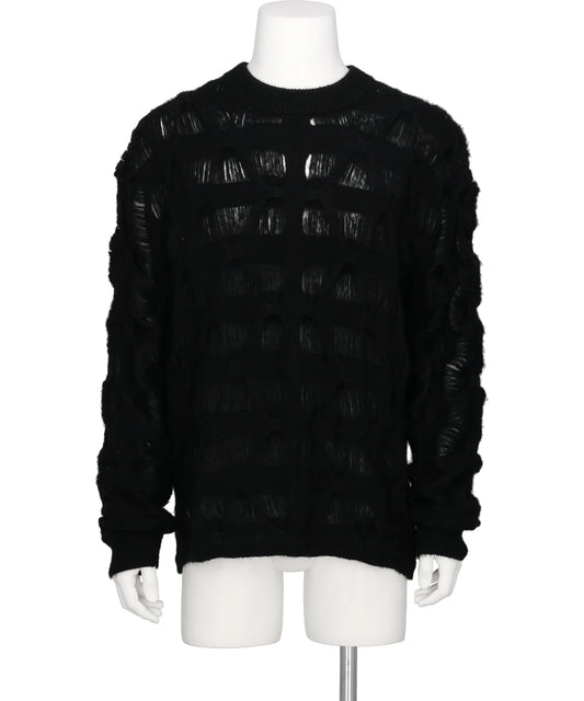 TAAKK(ターク) 2026AW MOHAIR TEXTURED KNIT SWEATER