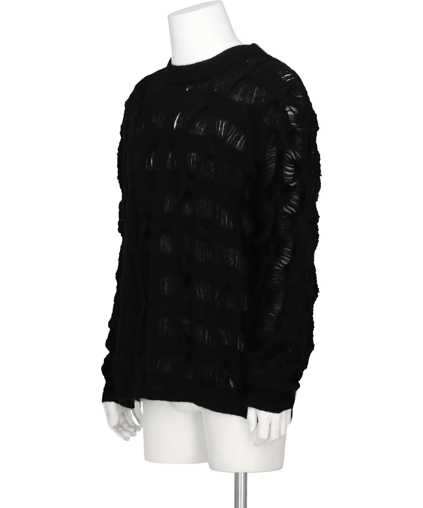 MOHAIR TEXTURED KNIT SWEATER