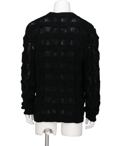 MOHAIR TEXTURED KNIT SWEATER