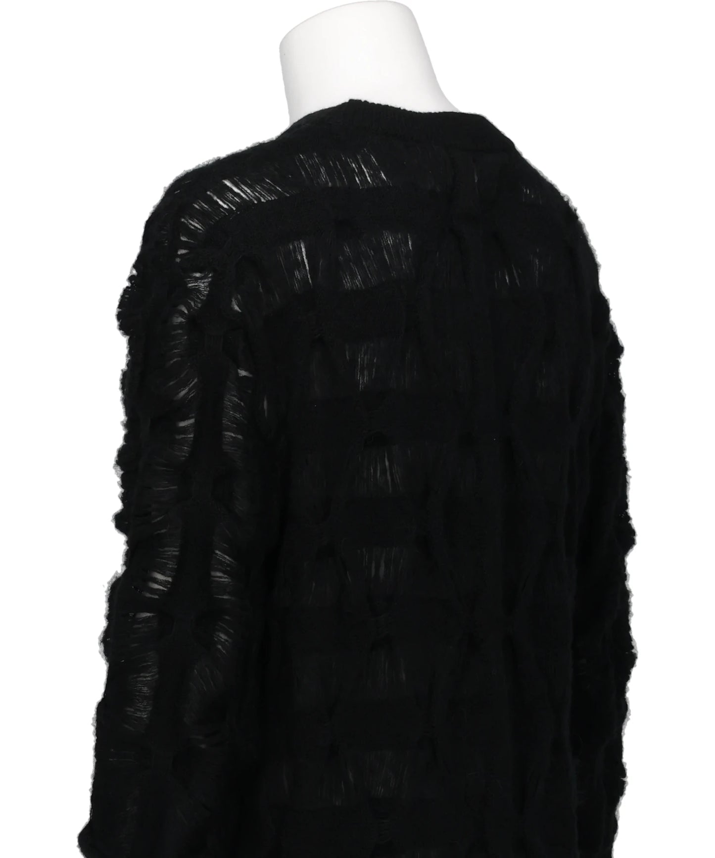 MOHAIR TEXTURED KNIT SWEATER