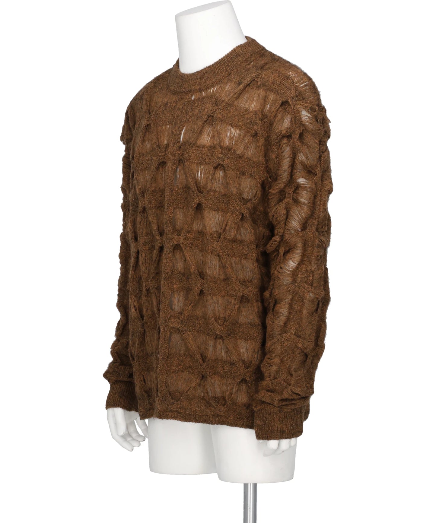 MOHAIR TEXTURED KNIT SWEATER