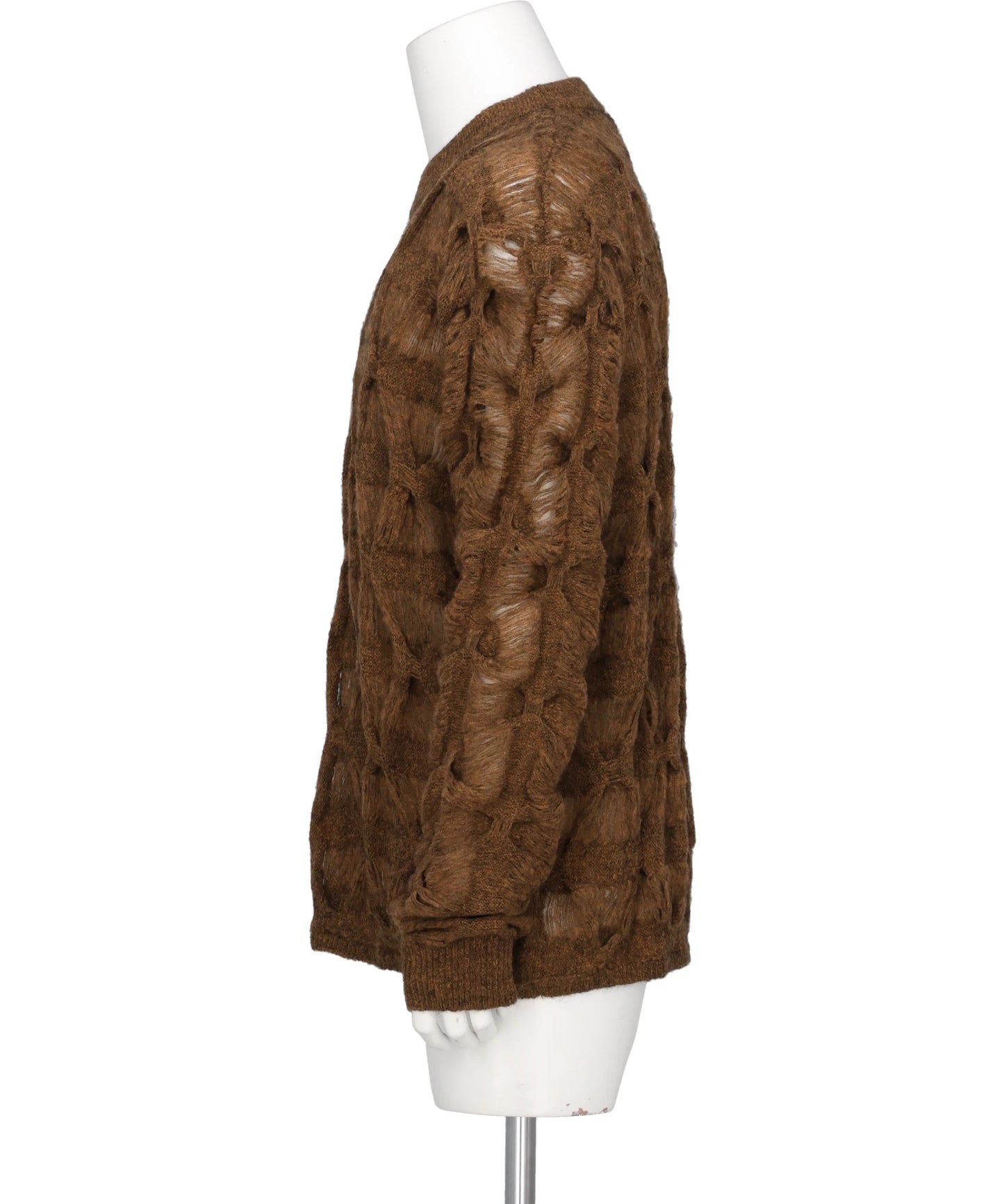 MOHAIR TEXTURED KNIT SWEATER