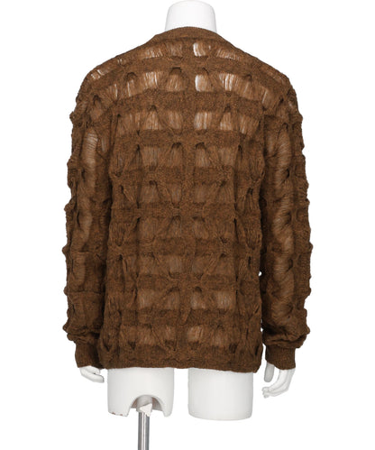 MOHAIR TEXTURED KNIT SWEATER