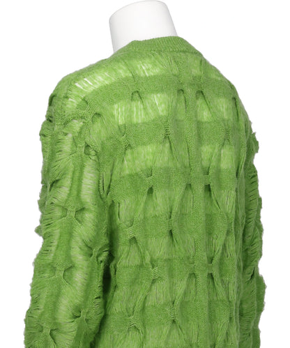 MOHAIR TEXTURED KNIT SWEATER