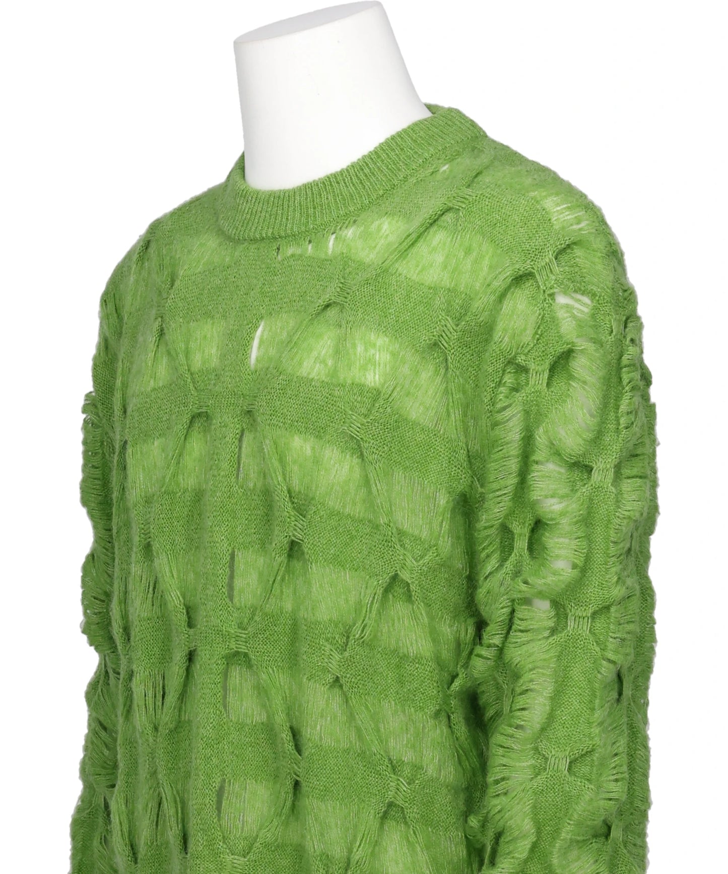 MOHAIR TEXTURED KNIT SWEATER