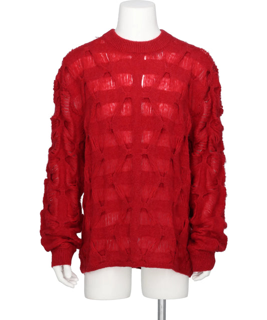 TAAKK(ターク) 2026AW MOHAIR TEXTURED KNIT SWEATER TA26AW-KN044