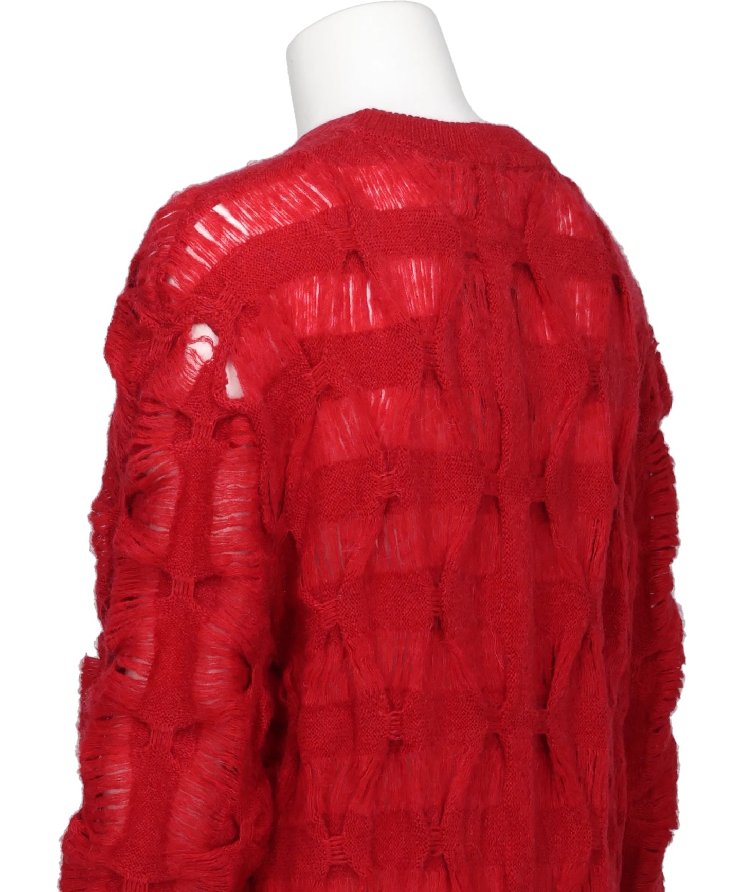 MOHAIR TEXTURED KNIT SWEATER