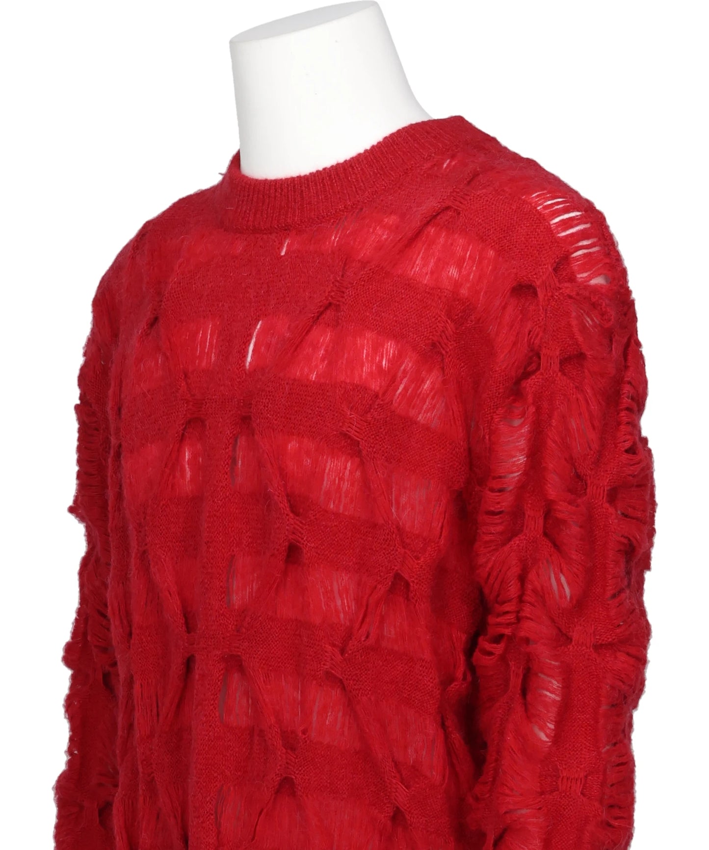 MOHAIR TEXTURED KNIT SWEATER