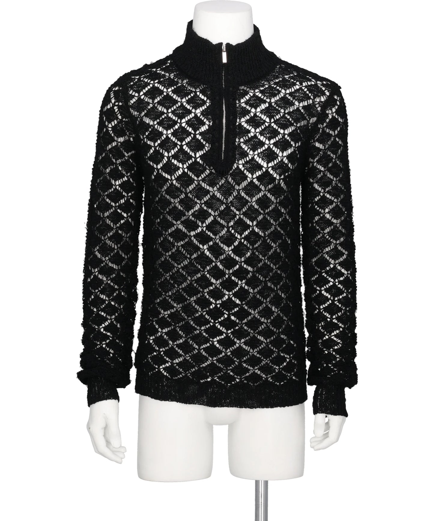 TAAKK(ターク) MULTI-COLORED HALF-ZIP KNIT