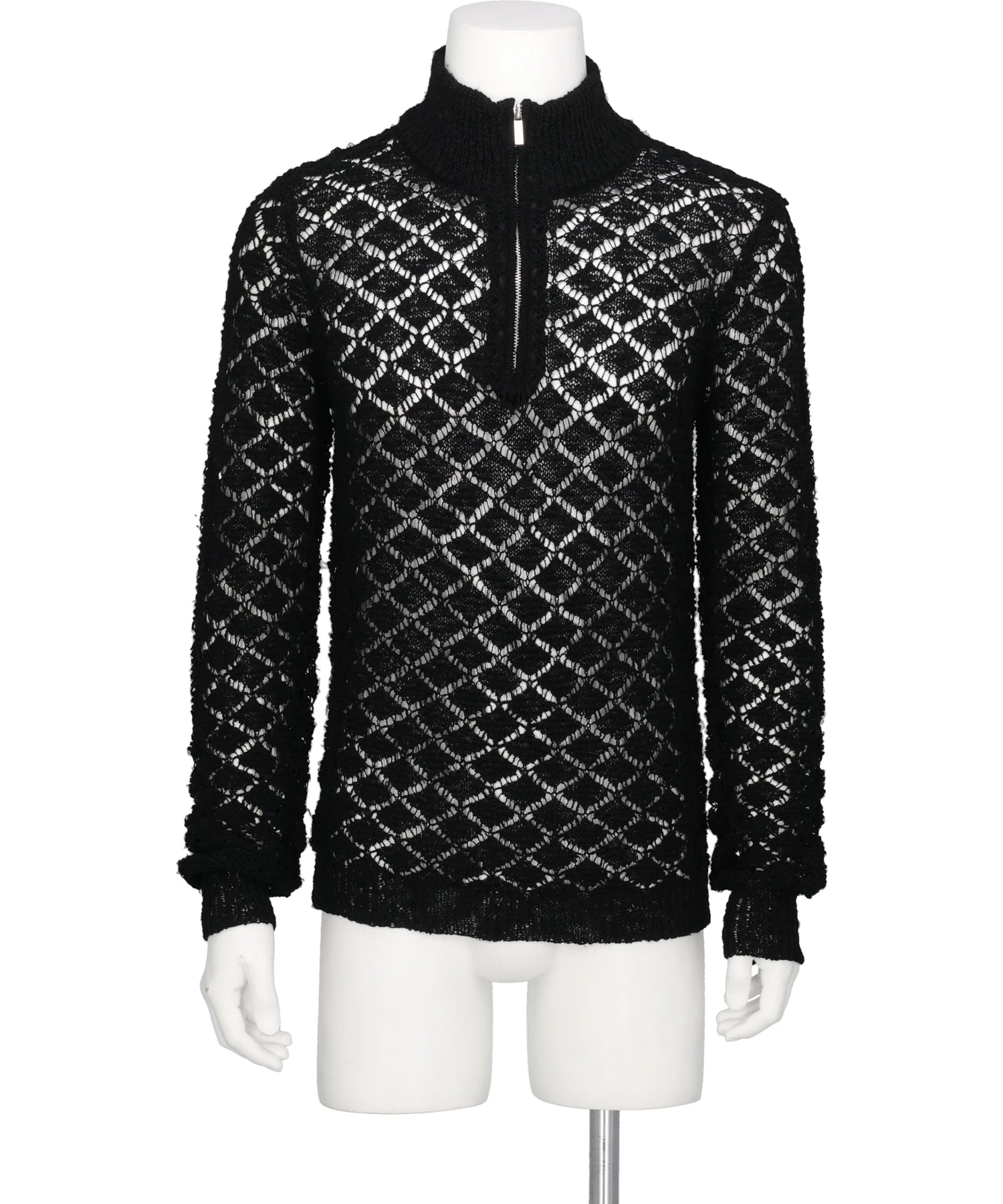 TAAKK(ターク) MULTI-COLORED HALF-ZIP KNIT