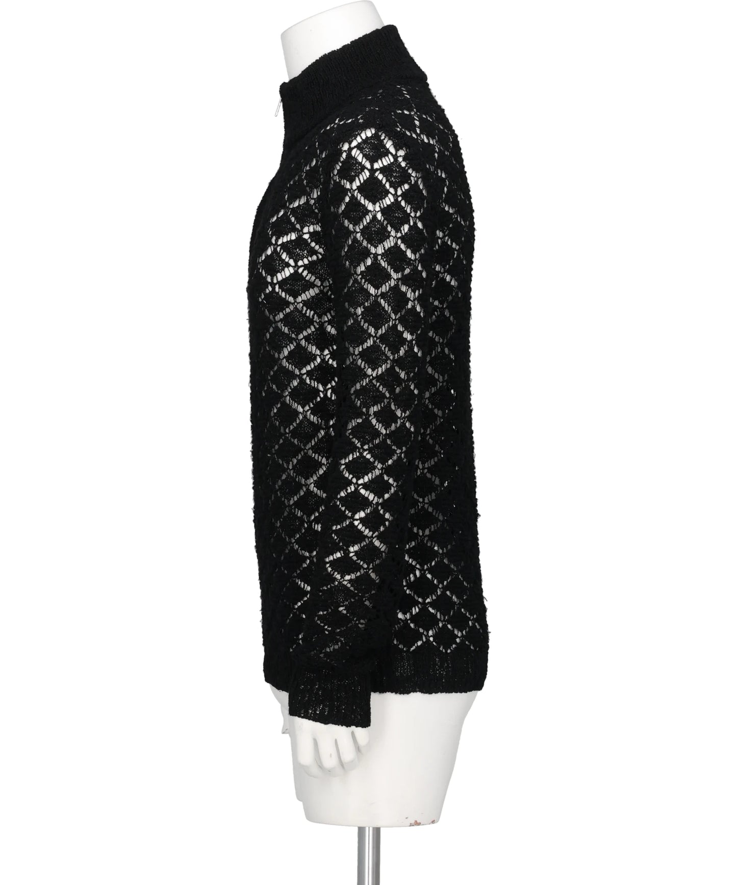 MULTI-COLORED HALF-ZIP KNIT