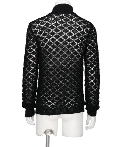 MULTI-COLORED HALF-ZIP KNIT