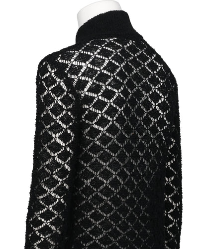 MULTI-COLORED HALF-ZIP KNIT