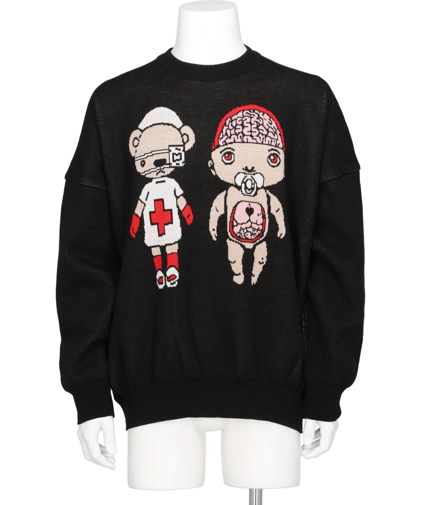 MEDICAL BRAID PULLOVER KNIT