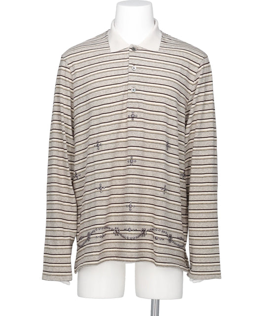 DAIRIKU（ダイリク）"CHARLES" STUDS BORDER POLO KNIT
