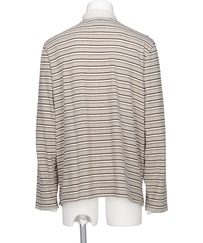 "CHARLES" STUDS BORDER POLO KNIT