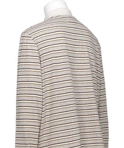 "CHARLES" STUDS BORDER POLO KNIT