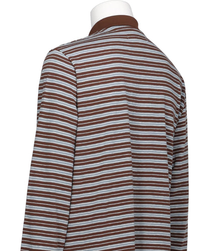 "CHARLES" STUDS BORDER POLO KNIT