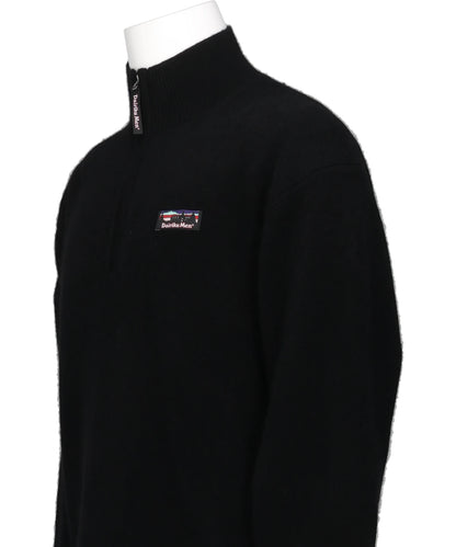 CASHMERE MOUNTAIN HALF ZIP KNIT