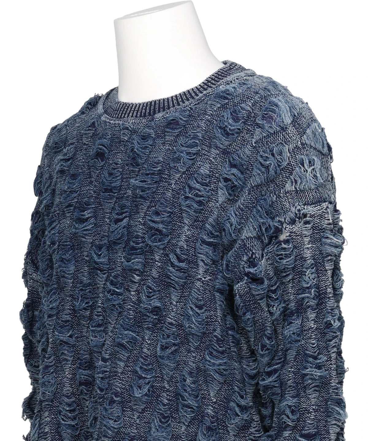 REVERSE CABLE NEEDLE-OUT KNIT