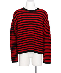 KAMIYA(カミヤ)HORIZONTAL MULTI-STRIPE BOUCLÉ KNIT