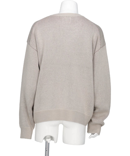 "BAKENEKO"JACQUARD KNIT
