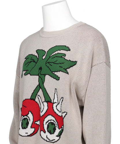 "BAKENEKO"JACQUARD KNIT