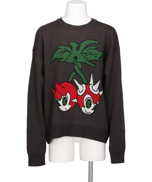 KAMIYA(カミヤ)"BAKENEKO"JACQUARD KNIT
