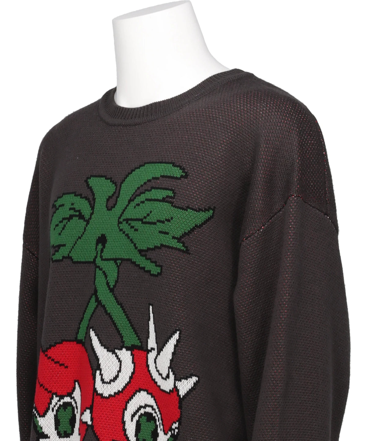 "BAKENEKO"JACQUARD KNIT
