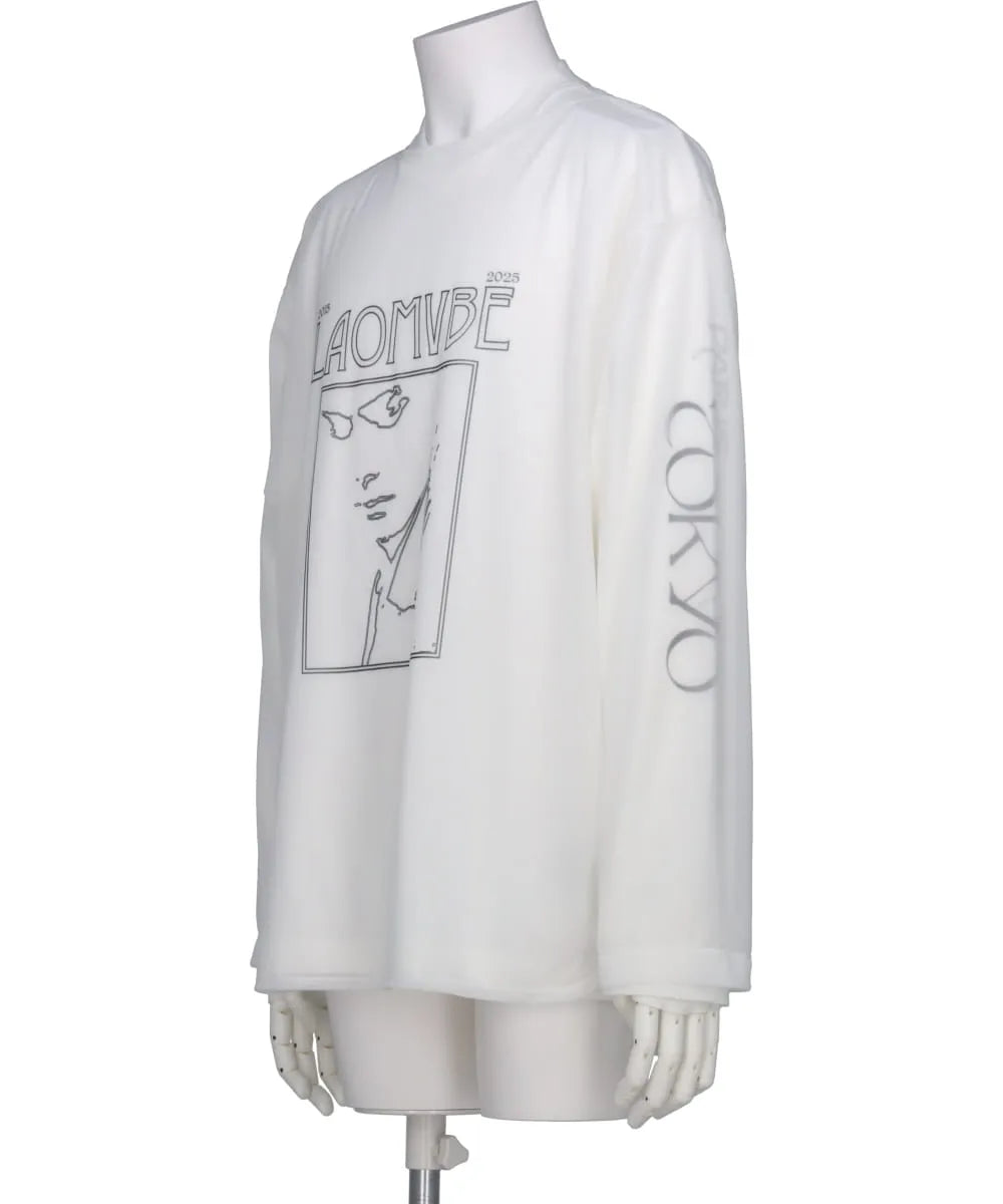 ALMOSTBLACK(オールモスブラック) LAYERD LONG SLEEVE PRINT T