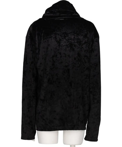 CRUSHED VELOUR TURTLE NECK TOP