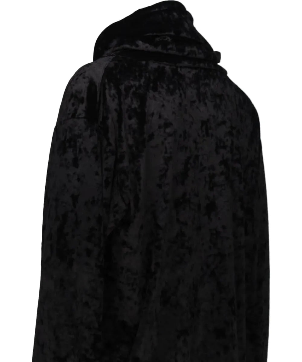 CRUSHED VELOUR TURTLE NECK TOP