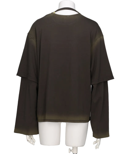 LAYERED L.SLEEVE BLACK-S LAB