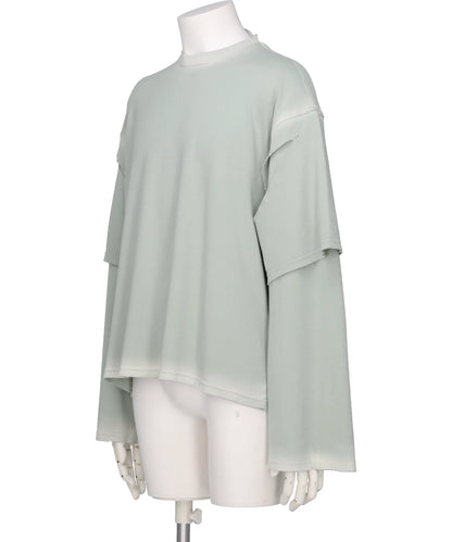 LAYERED L.SLEEVE GREY-S LAB