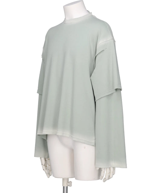 LAYERED L.SLEEVE GREY-S LAB