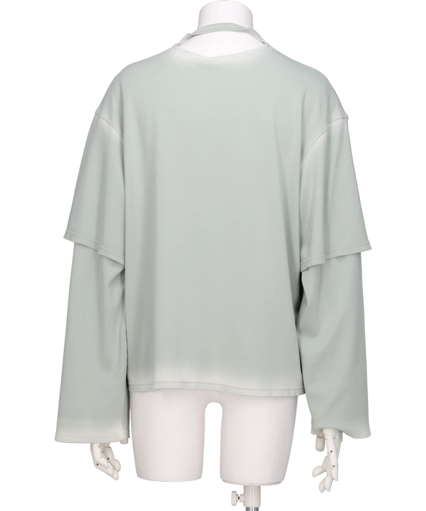 LAYERED L.SLEEVE GREY-S LAB