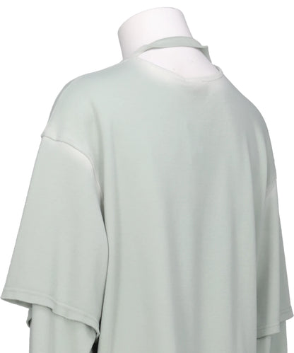 LAYERED L.SLEEVE GREY-S LAB