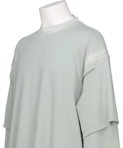LAYERED L.SLEEVE GREY-S LAB