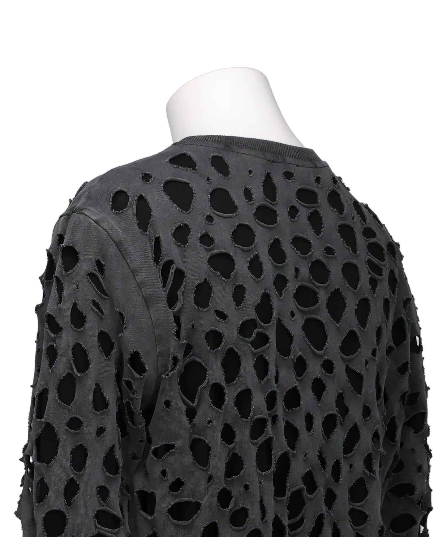 LONGSLEEVE T-SHIRT DISTRESSED BLACK