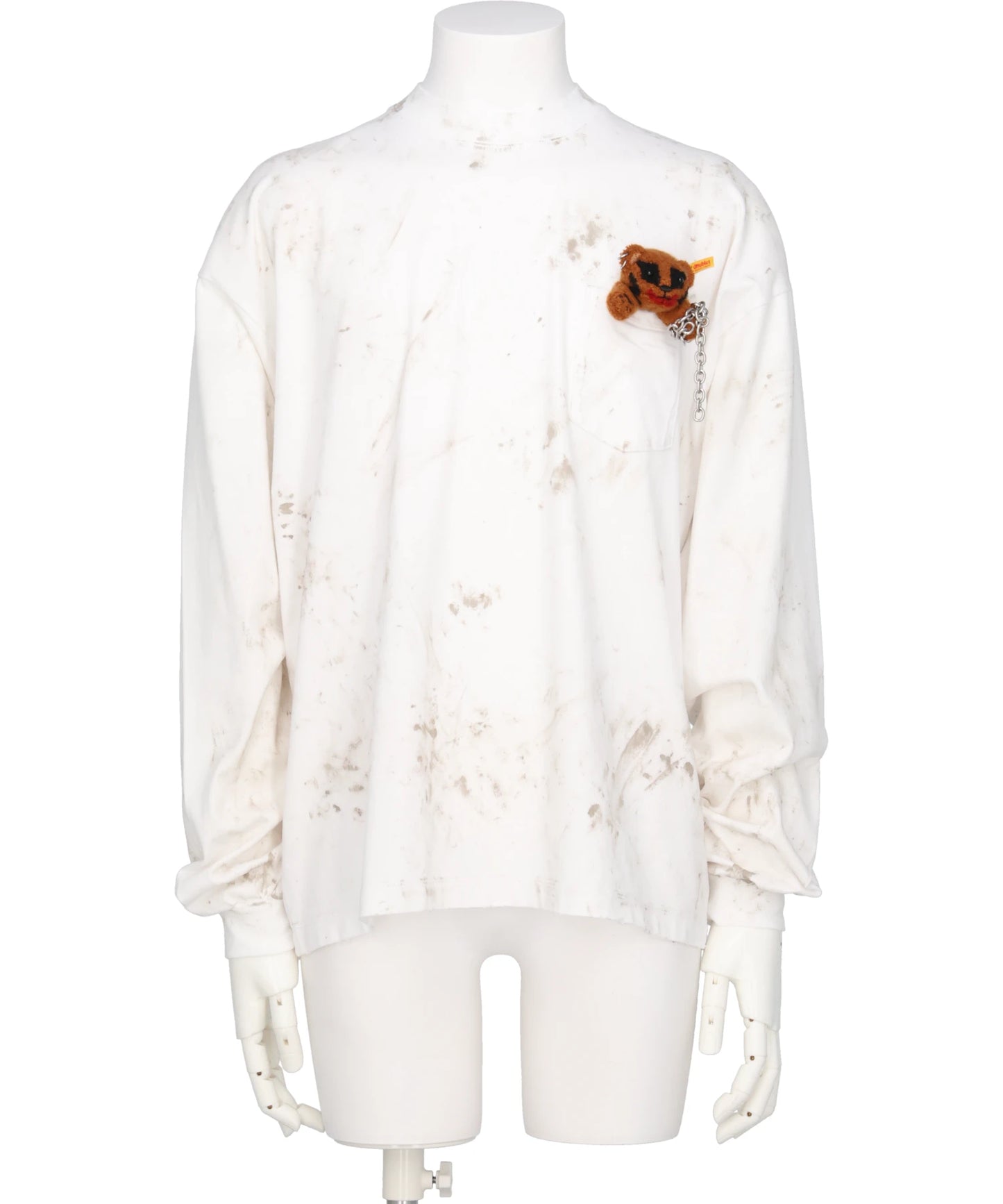 doublet(ダブレット) LONG SLEEVE T-SHIRT WITH VILLAIN BEAR