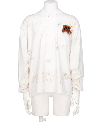 doublet(ダブレット) LONG SLEEVE T-SHIRT WITH VILLAIN BEAR