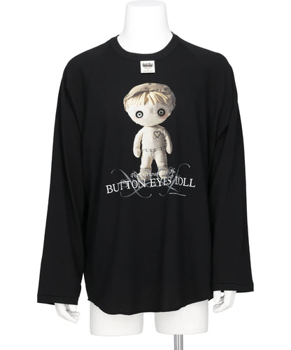 "BUTTON EYE DOLL" RAGLAN TAG TOUR TEE