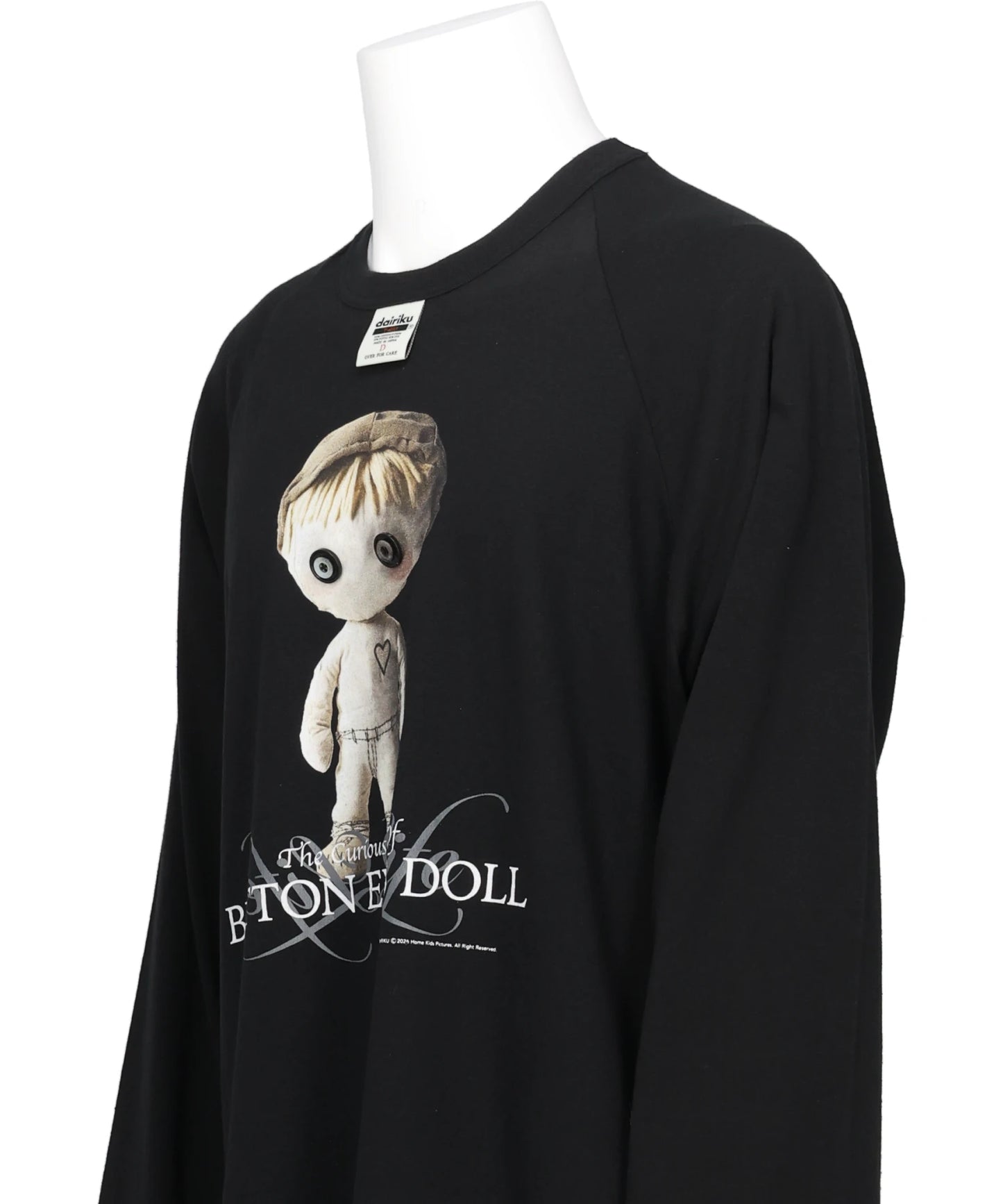 "BUTTON EYE DOLL" RAGLAN TAG TOUR TEE