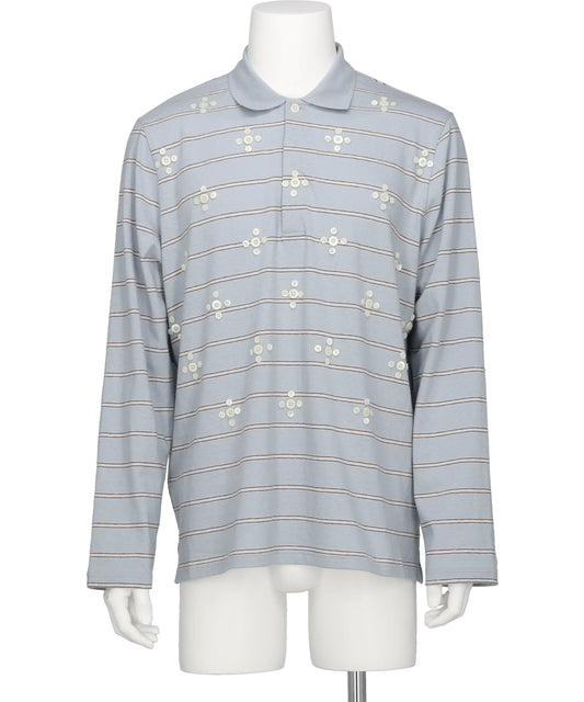 "BENJAMIN"BUTTON BORDER SKIPPER TEE