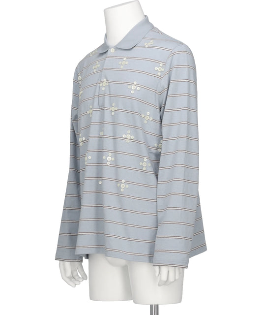 "BENJAMIN"BUTTON BORDER SKIPPER TEE