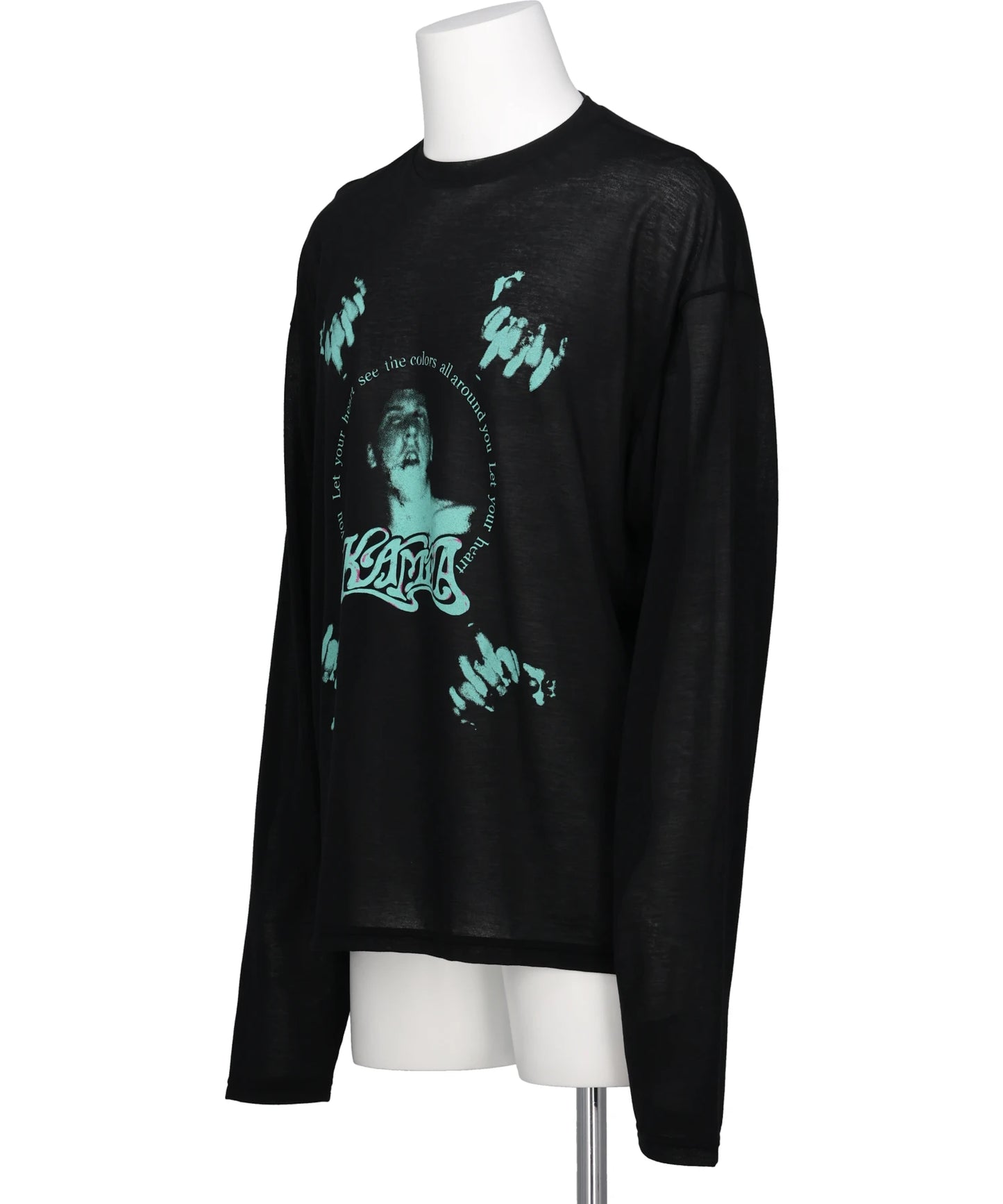 “JEALOUSY BOY” SHEER JERSEY L/S TEE