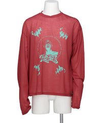 “JEALOUSY BOY” SHEER JERSEY L/S TEE