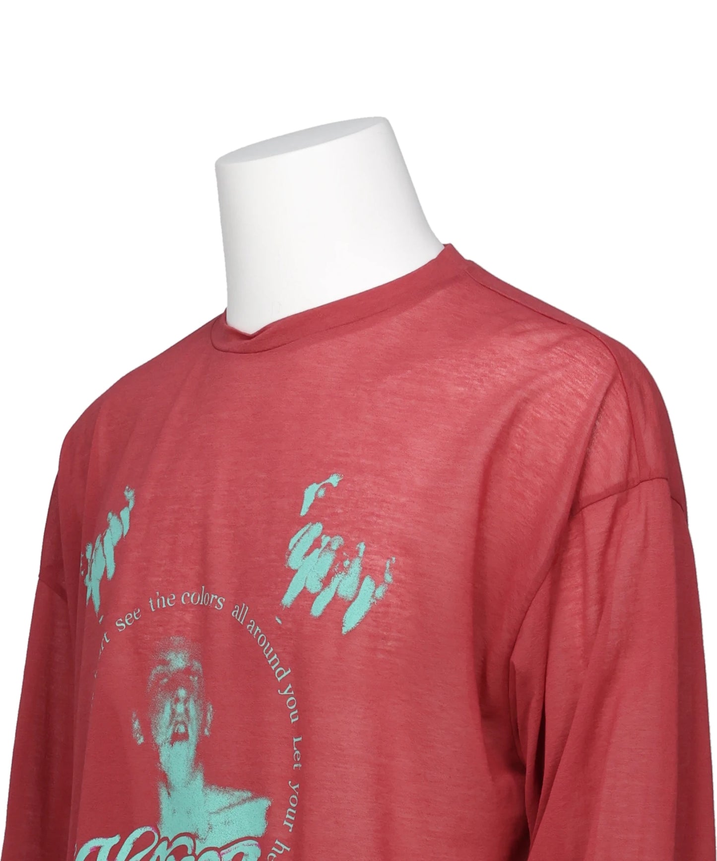 “JEALOUSY BOY” SHEER JERSEY L/S TEE